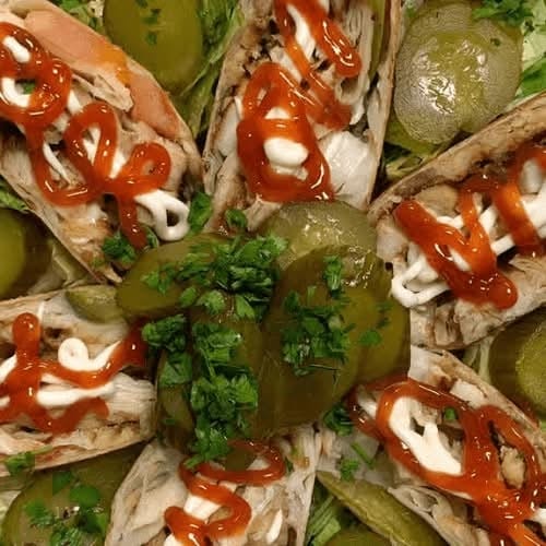 Arabic Chicken Shawarma Wrap.
